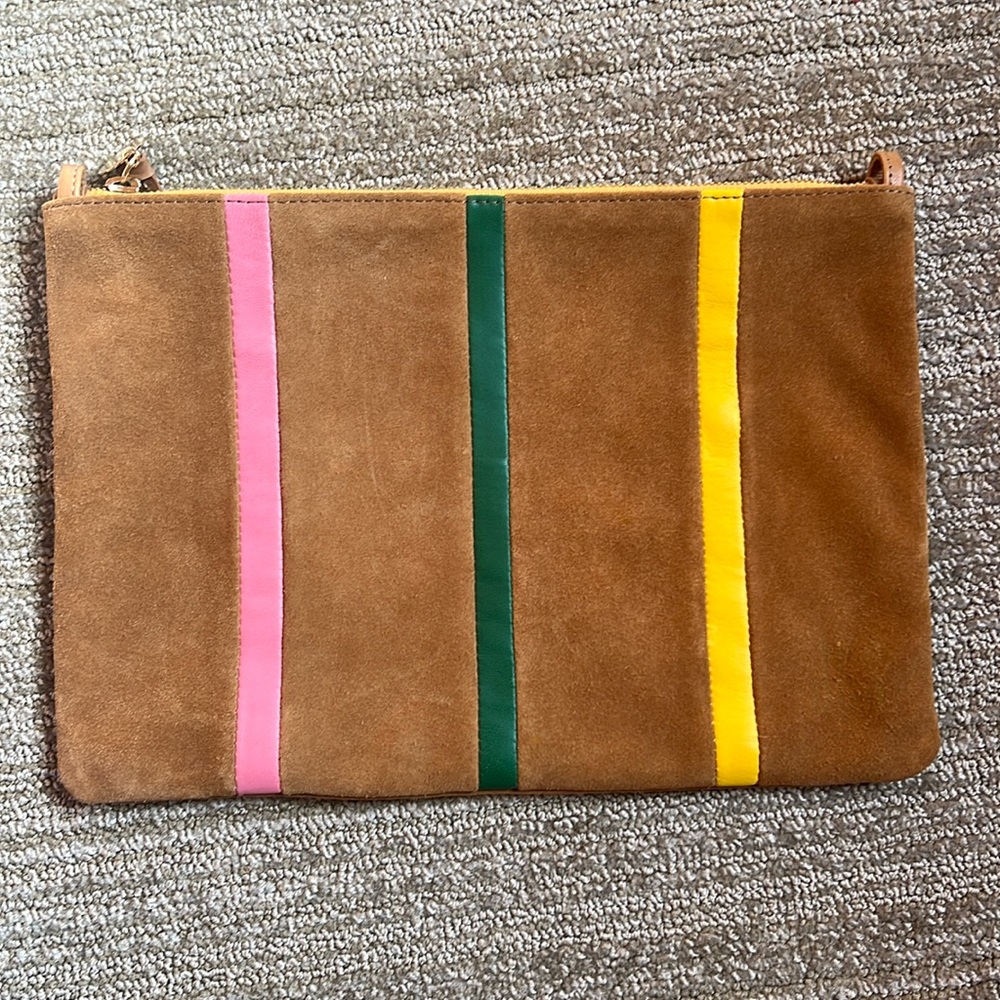 Clare V. Flag clutch with tabs